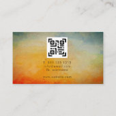 Carte De Visite Monographie professionnelle Monogramme Abstrait (Dos)