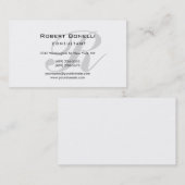 Carte de visite monographique blanc unique (Devant / Derrière)