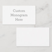 Cartes de visite États-Unis : 8.9 cm x 5.1 cm (Devant / Derrière)