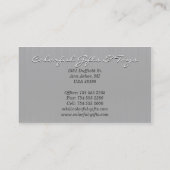 Carte De Visite Monotone simple (Dos)