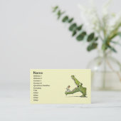 Carte de visite Monster Vert (Debout devant)