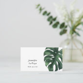 Carte De Visite Monstera Élégant (Debout devant)