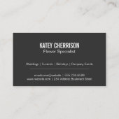 Carte De Visite Monstera Leaf Motif éléments floraux (Dos)