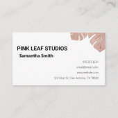 Carte De Visite Monstère d'or rose (Devant)