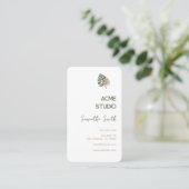 Carte De Visite Monstère minimaliste moderne (Debout devant)