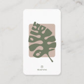 Carte De Visite Monstère minimaliste moderne (Dos)