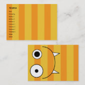 Carte De Visite Monstre - potelé (Devant / Derrière)