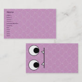 Carte De Visite Monstre pourpre - affaires (Devant / Derrière)