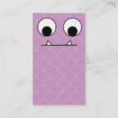 Carte De Visite Monstre pourpre - affaires (Dos)