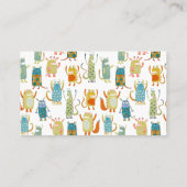 Carte De Visite Monstres amusants (Dos)