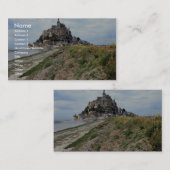 Carte De Visite Mont-Saint-Michel, Normandie, France (Devant / Derrière)