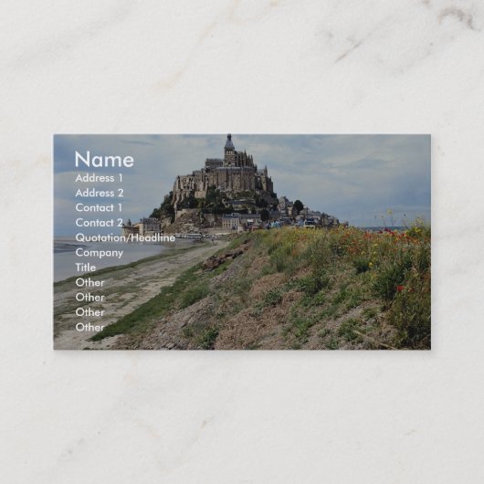 Carte De Visite Mont-Saint-Michel, Normandie, France (Devant)
