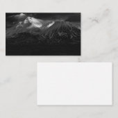 CARTE DE VISITE MONT SHASTA EN NOIR ET BLANC (Devant / Derrière)