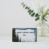 Carte De Visite montagne pinède nature (Debout devant)