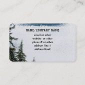 Carte De Visite montagne pinède nature (Dos)
