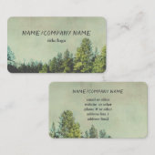 Carte De Visite montagne pinède nature (Devant / Derrière)