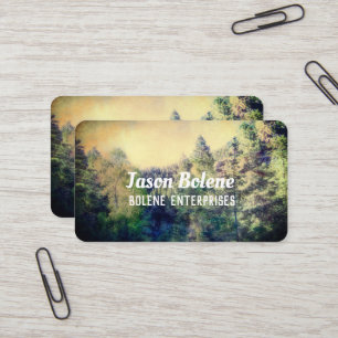 Carte De Visite montagne pins nature photographie paysage