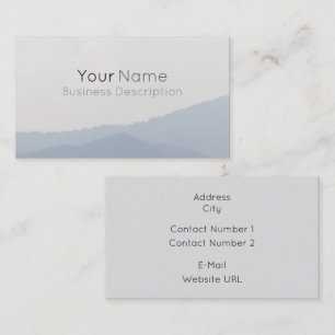 Carte De Visite Montagnes