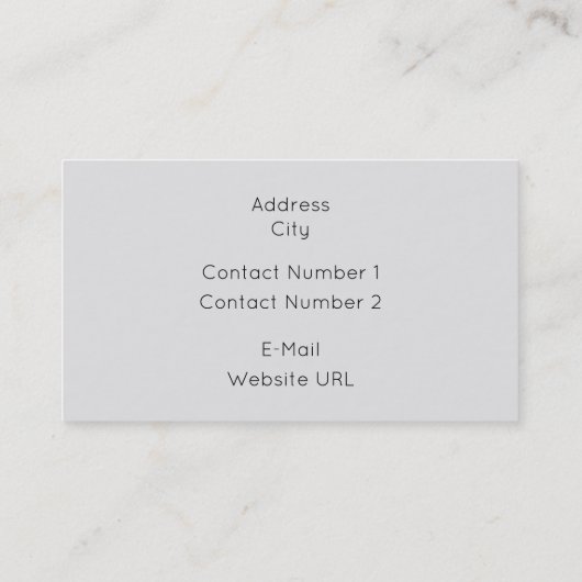 Carte De Visite Montagnes (Dos)