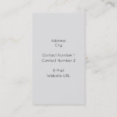 Carte De Visite Montagnes (Dos)