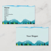 Carte De Visite Montagnes (Devant / Derrière)