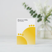 Carte De Visite Montagnes Abstraites - Ambre (Debout devant)