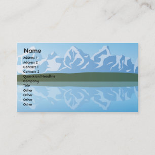 Carte De Visite Montagnes - affaires