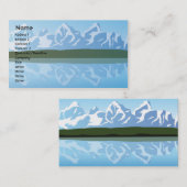 Carte De Visite Montagnes - affaires (Devant / Derrière)