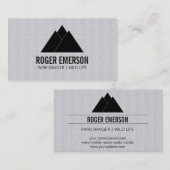 Carte De Visite Montagnes / Arbres (Devant / Derrière)