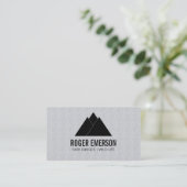 Carte De Visite Montagnes / Arbres (Debout devant)