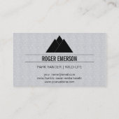 Carte De Visite Montagnes / Arbres (Dos)