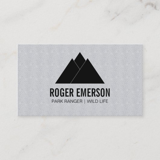 Carte De Visite Montagnes / Arbres (Devant)