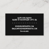 Carte De Visite montagnes d'automne (Dos)