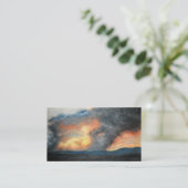 Carte De Visite montagnes en feu (aquarelle) (Debout devant)