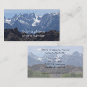 Carte De Visite Montagnes enneigées de Lone Pine (Devant / Derrière)