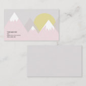 Carte De Visite Montagnes roses (Devant / Derrière)