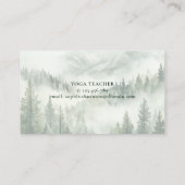 Carte De Visite Montagnes rustiques brumeuses (Dos)