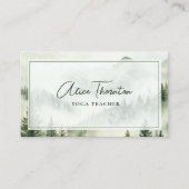 Carte De Visite Montagnes rustiques brumeuses (Devant)