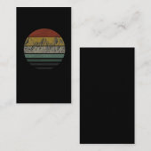 Carte De Visite Montagnes Vintages randonnée (Devant / Derrière)