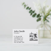 Carte De Visite Monteur d'échafaudages (Debout devant)