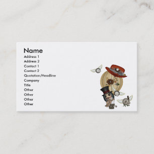 Carte De Visite montgolfière steampunk art gothique laveau