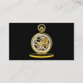 Carte De Visite Montre de poche d'or de Pocketwatch (Dos)