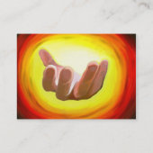 Carte De Visite Montrer la main du doigt (Dos)