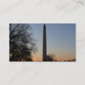 Carte De Visite Monument de Washington au coucher du soleil (Dos)
