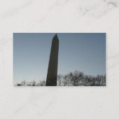 Carte De Visite Monument de Washington dans le paysage d'hiver II (Dos)