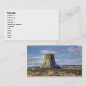 Carte De Visite Monument national de Devils Tower (Devant / Derrière)