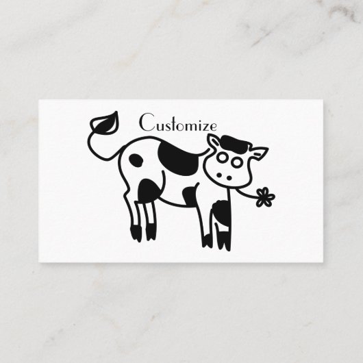 Carte De Visite Moo Cow Thunder_Cove (Dos)