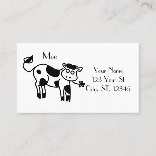 Carte De Visite Moo Cow Thunder_Cove (Devant)