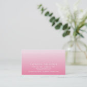 Carte de visite Mood Pink Carnation Ombre (Debout devant)
