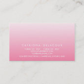 Carte de visite Mood Pink Carnation Ombre (Devant)